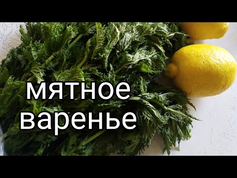 Видео: МЯТНОЕ ВАРЕНЬЕ / варенье из мяты с лимоном