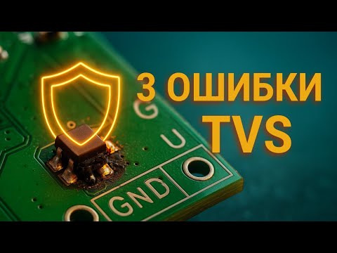 Видео: TVS ≠ стабилитрон: 4 шага выбора + 3 фатальные ошибки трассировки