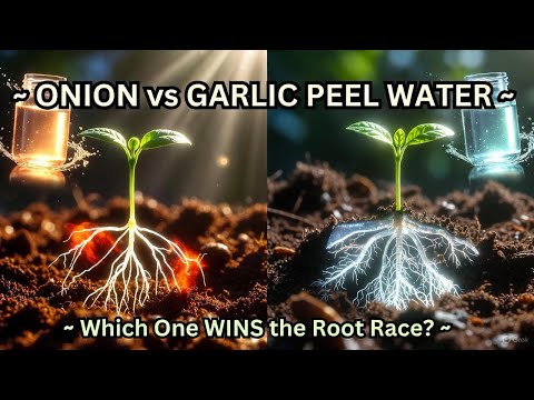 Видео: Вода из луковой шелухи против воды из чесночной шелухи — ШОКИРУЮЩИЙ тест на рост корней, который ...