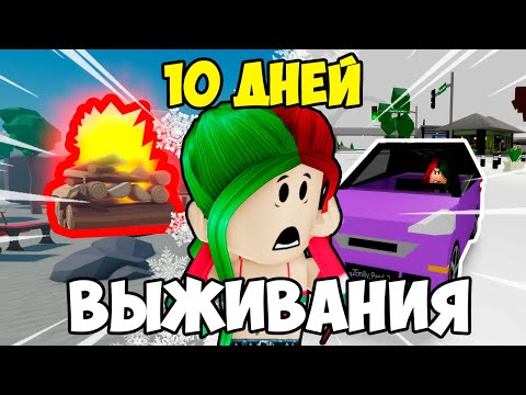 Видео: 🔥Я прожила 10 ДНЕЙ ПОСЛЕ СНЕЖНОЙ БУРИ В Роблокс!👀