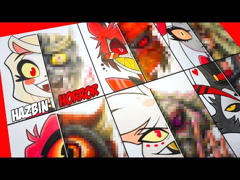 Видео: Художник ужасов против отеля «Хазбин» 😈✍️