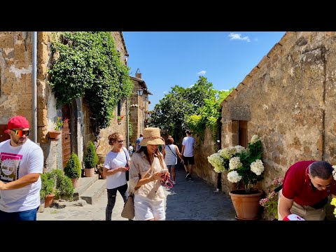 Видео: Чивита-ди-Баньореджо [4K]🇮🇹 Прогулка по Италии - таинственный умирающий город