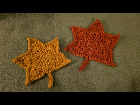 Видео: 🍁 Как сделать кленовые листья — урок по вязанию крючком! 🍁