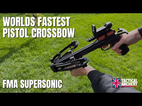 Видео: Самый быстрый в мире пистолетный арбалет FMA Supersonic | Tactical Archery UK