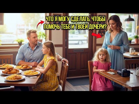 Видео: Бедная женщина пыталась уйти тихо — но отец-одиночка заметил, как её маленькая дочь СМОТРИТ на