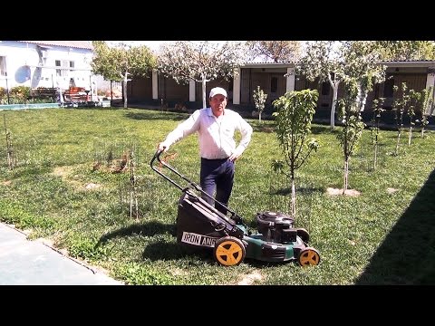 Видео: #газонокосилка Мульчирование газона бензиновая газонокосилка #lawnmower