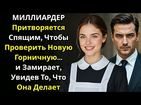 Видео: МИЛЛИАРДЕР Притворяется Спящим, Чтобы Проверить Новую Горничную… и Замирает, Увидев То, Что Она Дела