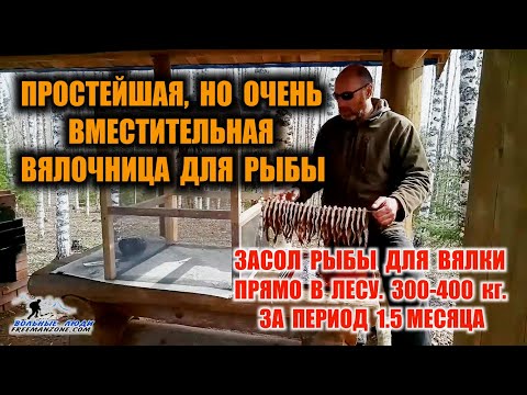 Видео: ЗАГОТОВКА РЫБЫ НА ГОД. ВМЕСТИТЕЛЬНАЯ ВЯЛОЧНИЦА ДЛЯ РЫБЫ И ПОСОЛ ДЛЯ ВЯЛКИ. Вяленая рыба это вкусно.