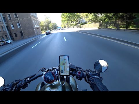 Видео: POV неторопливая покатушка на Voge CU525 по Санкт-Петербургу в конце Сентября