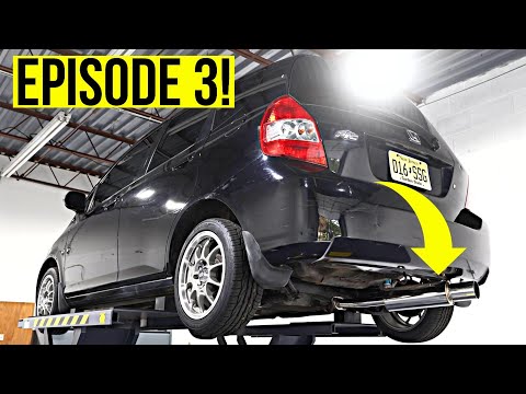 Видео: Ультимативная сборка Honda Fit с выхлопной системой HKS! (+ Короткий рычаг переключения передач +...