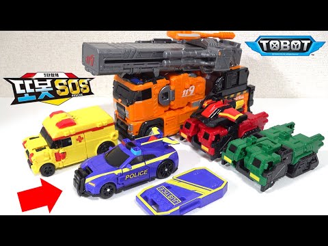 Видео: Пожарные машины, машины скорой помощи и т. д. объединяются в роботов! ? спасение TOBOT