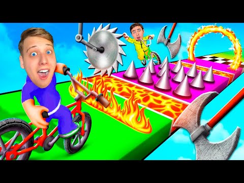 Видео: ПОЛОСА *АДА* в ROBLOX! НО Я НА ВЕЛОСИПЕДЕ ЧЕЛЛЕНДЖ!