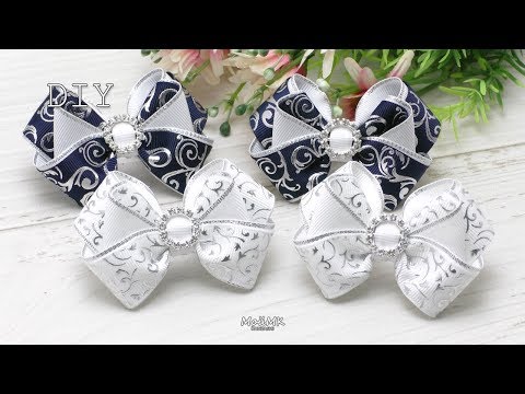 Видео: Классические Бантики в школу DIY Classic Cute Bows