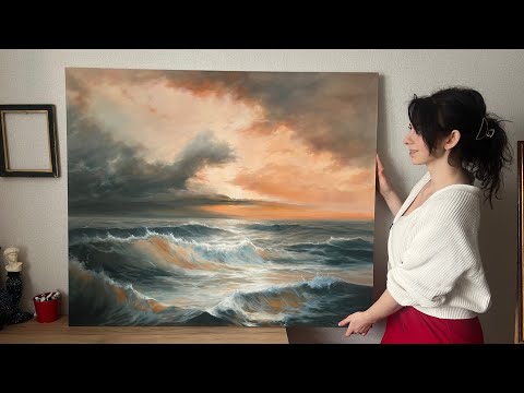 Видео: Честный разговор и новое морское полотно | Katty Bo Art