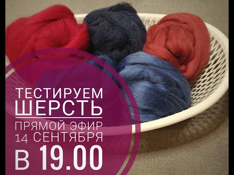 Видео: Тестируем разные виды шерсти. Валяем подставки под горячее. Прямой эфир от 14.09.2022 г.