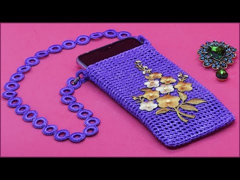 Видео: Вязание чехла для смартфона. Чехол крючком. Часть 1.