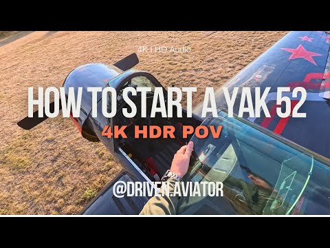 Видео: 4K HDR POV: Запуск и предполетный осмотр Як-52 — полная процедура