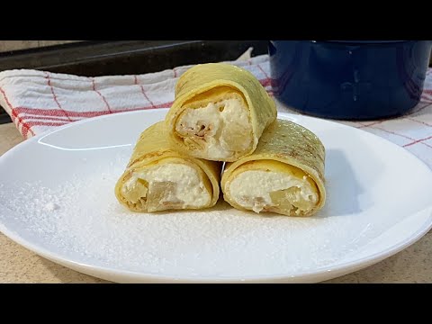 Видео: МЛИНЦІ з сирно-вершковим кремом та ананасами.