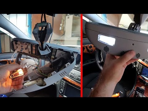 Видео: Mercedes W211 Установка LED Ламп на Зеркала Заднего Вида / Замена Ламп Зеркала Заднего Вида W211