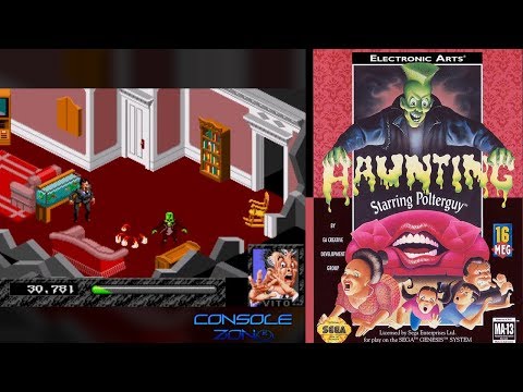 Видео: Haunting Starring Polterguy (Призрачный Полтергейст) - прохождение игры (Sega Mega Drive, 16-bit)