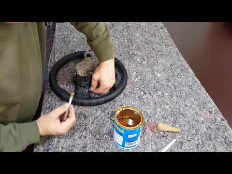 Видео: Перетяжка руля KIA кожей. Перетяжка и ремонт салона автомобиля.
