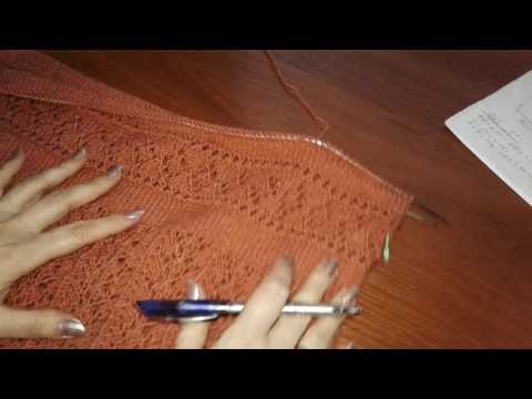 Видео: Ажурное платье спицами. Часть 6.