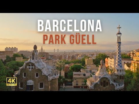 Видео: Парк Гуэля, Барселона 🌿 Расслабляющая 4K Прогулка