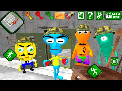 Видео: НОВАЯ БАНДА СОСЕДЕЙ в ЗОНЕ 51 обновленная Игра СПАНЧ боб ДЕЛАЮ КОНЦОВКУ - Sponge Area 51