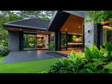 Видео: Вдохновение для небольшого современного традиционного дома | Элегантный дизайн и тихий садовый оазис