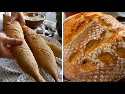 Видео: Хлеб на закваске без холодильника! Меняет ли форма хлеба его вкус и текстуру? 🤔