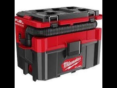 Видео: Новый пылесос MILWAUKEE PACKOUT M18 FPOVCL  против ведра воды)) Бой!