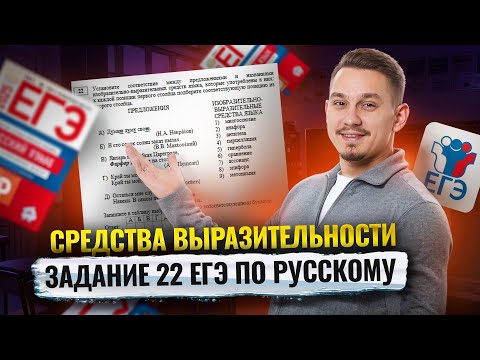 Видео: 22 задание на ЕГЭ по русскому языку: Средства выразительности | Умскул