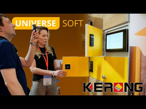 Видео: Замок KERONG на шкафчики с ПО Universe Soft