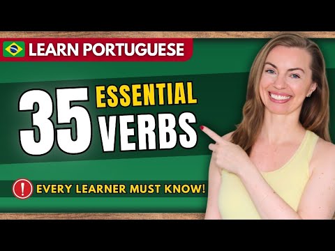 Видео: 35 бразильских португальских глаголов для занятий | Основной список