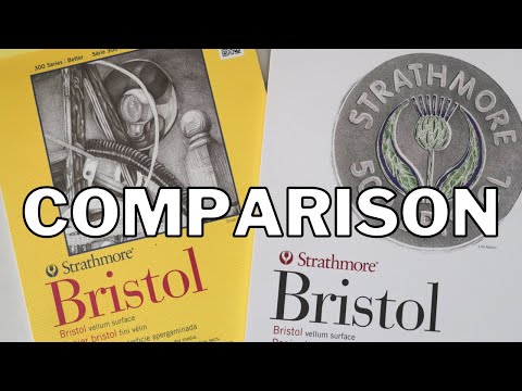 Видео: Это лучшая бумага Strathmore? Сравнение бумаг Strathmore Bristol Vellum
