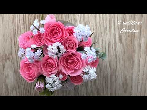 Видео: Гипсофила// Gypsophila// Цветы из гофрированной бумаги