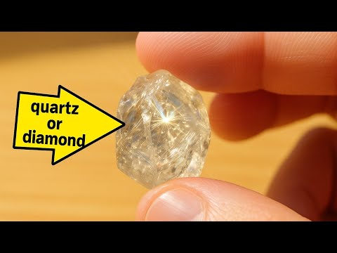 Видео: Алмаз или кварц? 99% в природе ошибаются!