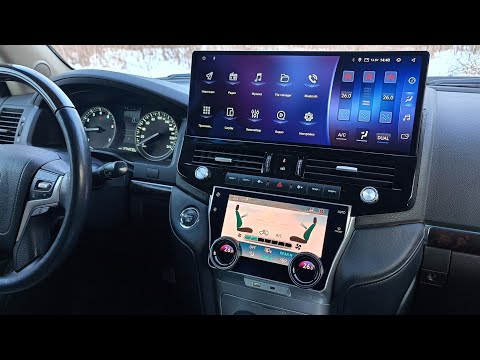 Видео: Toyota LC200, огромный экран, сенсорный климат, приборка от LX570