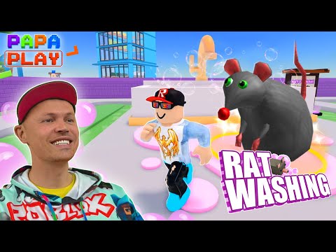 Видео: Моем КРЫС в Rat Washing Tycoon