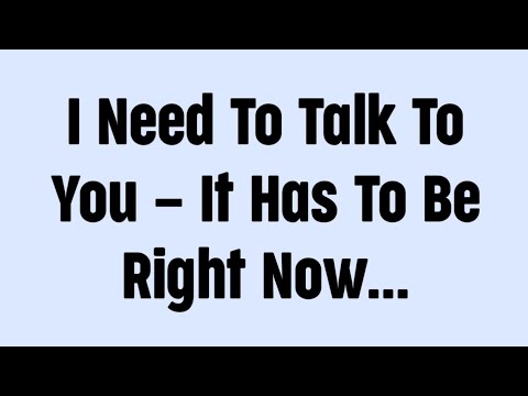 Видео: ☪️Мне нужно поговорить с тобой — это должно произойти прямо сейчас...