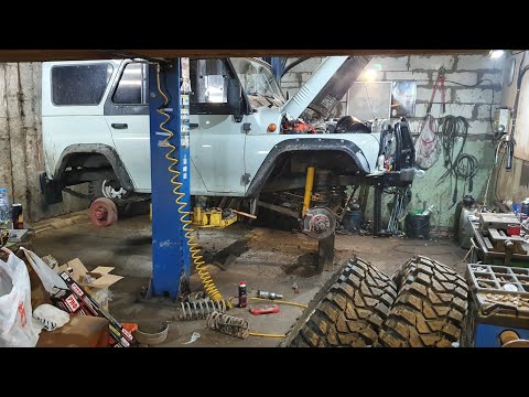 Видео: Лифт подвески УАЗ Хантер,Бензин Прокис