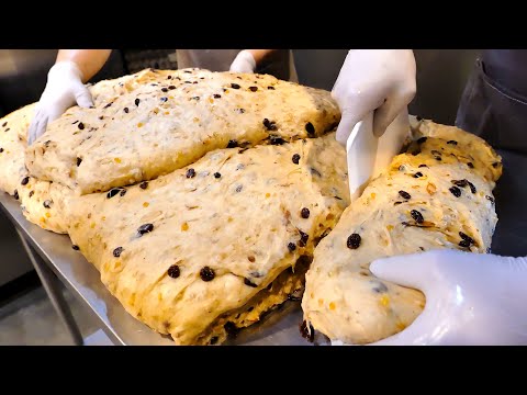 Видео: Как делают немецкий рождественский торт Stollen | Корейский десерт