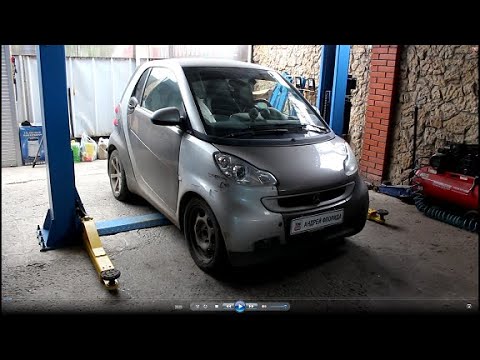 Видео: Замена топливного фильтра на Mercedes Smart Fortwo 451 Смарт Форту 2010 года 0,8 дизель