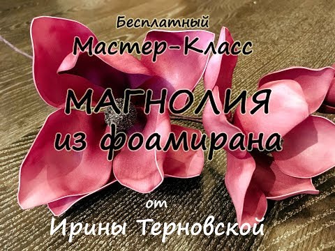 Видео: МК МАГНОЛИЯ из фоамирана