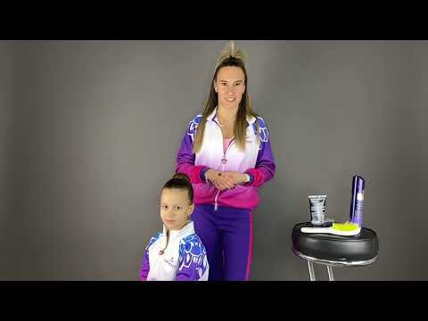 Видео: Как сделать пучок с бубликом для танцев и гимнастики