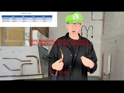 Видео: Гибка медных труб с использованием таблицы МакКьюна. Также называется методом обратного измерения...