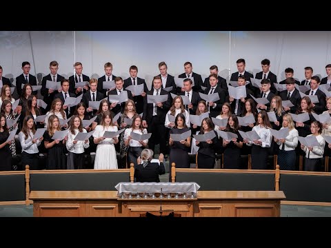 Видео: Пение «Слава Тебе, Бог мой» - Молодёжный Хор