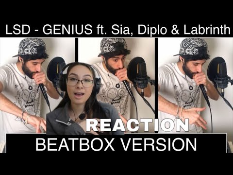 Видео: LSD - Genius при участии Sia, Diplo и Labrinth / Битбокс-кавер от MB14 *РЕАКЦИЯ*