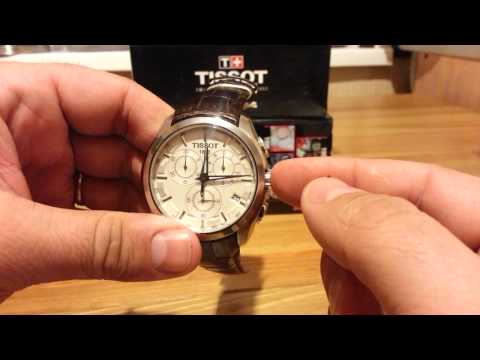 Видео: TISSOT T035 работа хронографа и настройка даты и времени