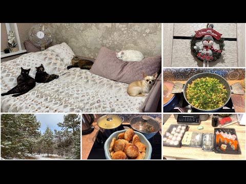 Видео: Новое название канала 😉 Снежный лес🌲 Уборка 🧹 Готовлю 🧑‍🍳 Заказы Вайлдберрис и Фаберлик 🛍️ Влог 📽️